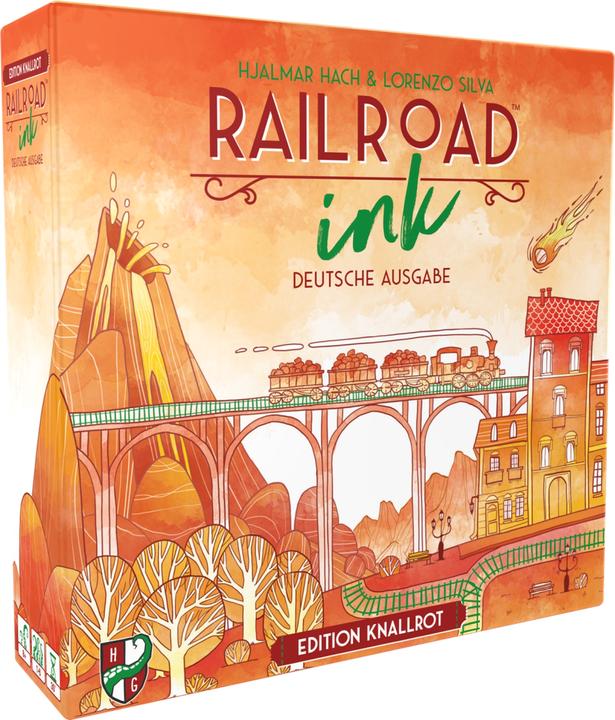 Actual product image Horrible Guild HR013 - Railroad Ink: Edition bright red, dice game, 1-6 player, from 8 years (DE edition) (German)