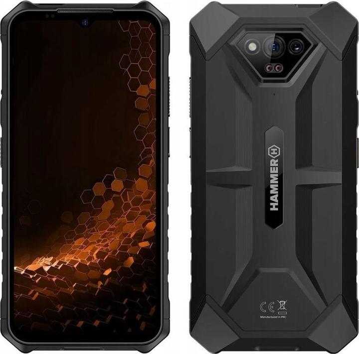 Myphone Hammer Iron V LTE 6/64GB czarny (64 GB, Schwarz, 6.50", 50 Mpx)