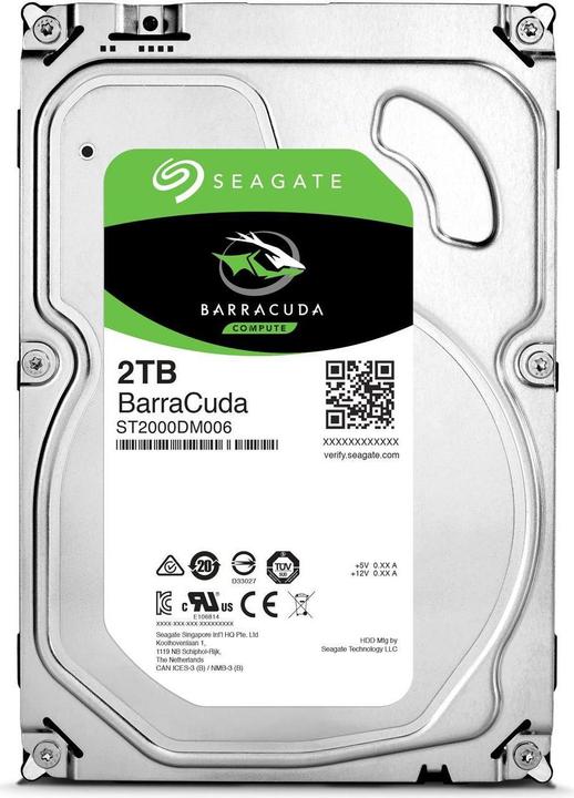 Actual product image Seagate BarraCuda (2 TB, 3.5", CMR)