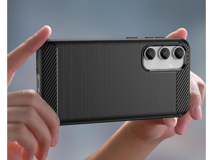 Actual product image Screenguard Samsung Galaxy S23 FE Case Carbon Brushed Soft TPU (Samsung Galaxy S23 FE)