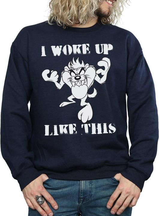 Actual product image Looney Tunes Mens Taz I Woke Up Like This Sweatshirt (XL)