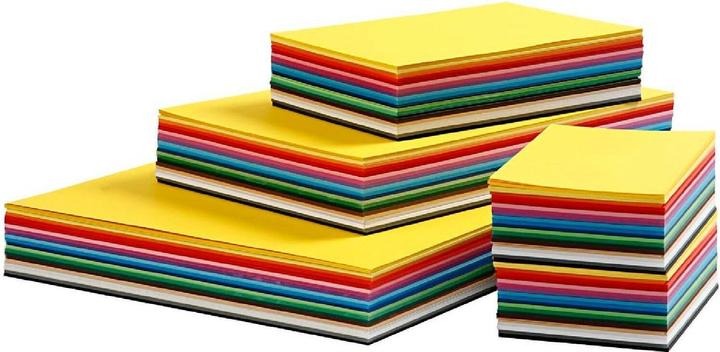 Image du produit Creativ Company Carton de bricolage A3 - A6 multicolore, 180 g/m², 1500 feuilles (180 g/m², 1 x)