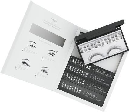 NoName DIY Wimpernverlängerung Starter Kit mit Bonder, Versiegelung, Entferner, Applikator - Innocent (Künstliche Wimpern)