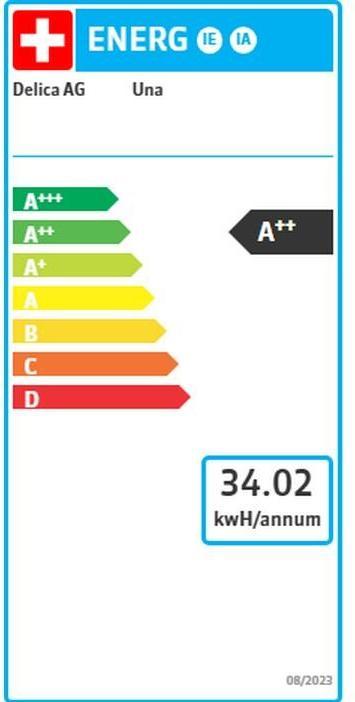 Energy Label Delizio Kapselmaschine Una Cherry Red, Kaffeeart: Delizio-Kapseln (Delizio)