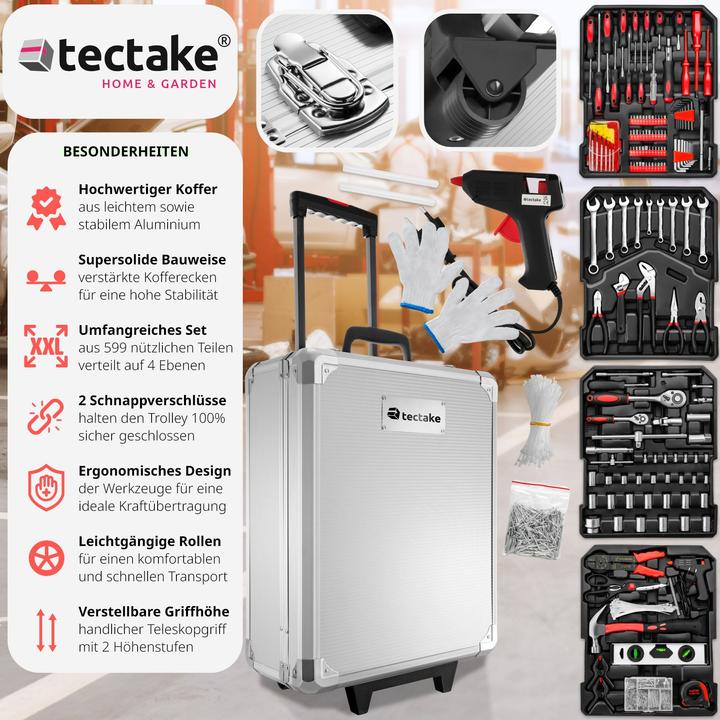 Produktbild tectake Trolley Werkzeugkoffer (1 Teile)