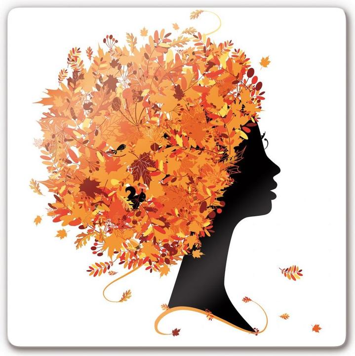 Actual product image Trenddeko Autumn leaf hair (20 x 20 cm)