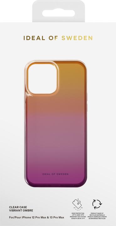 Actual product image iDeal Of Sweden Designer Hard Cover Vibrant Ombre clear (Apple iPhone 13 Pro Max, Apple iPhone 12 Pro Max)
