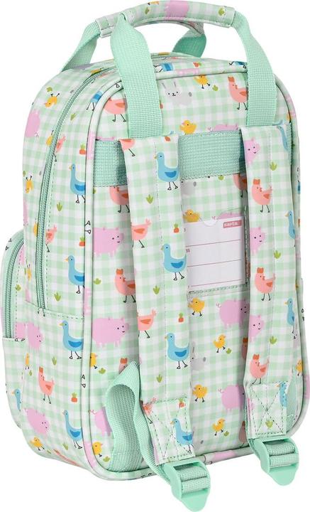 Produktbild Safta Schulrucksack Granja Weiss Hellgrün (20 x 28 x 8 cm)