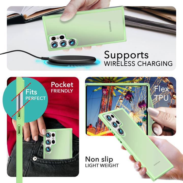 Immagine prodotto Nalia Copertura ibrida semitrasparente con cornice protettiva (Samsung Galaxy S24 Ultra)