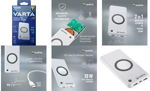 Actual product image Varta Wireless Power Bank (10000 mAh, 18 W, 37 Wh)