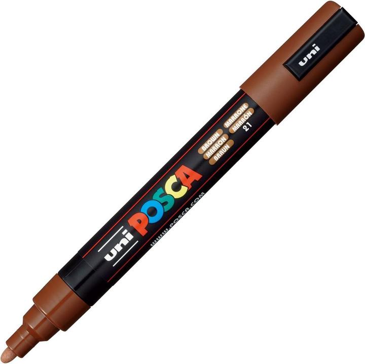 Immagine prodotto Posca Marchio PC-5M a punta tonda (Marrone, 2.50 mm, 1 x)