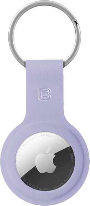 Actual product image Crong Silicone Case with Key Ring - Brelok do Apple AirTag (lawendowy)