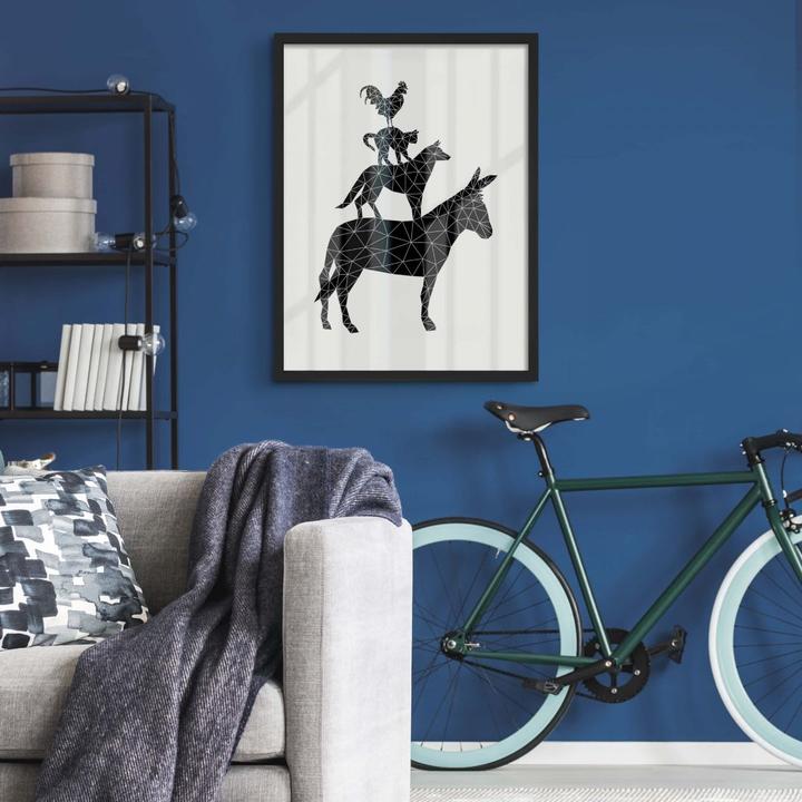 Image du produit Trenddeko Musiciens géométriques de la ville de Brême (30 x 40 cm)