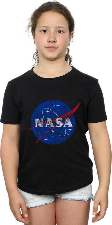 Immagine prodotto Nasa Classic Insignia Logo Distressed Maglietta Ragazze (140, 146)