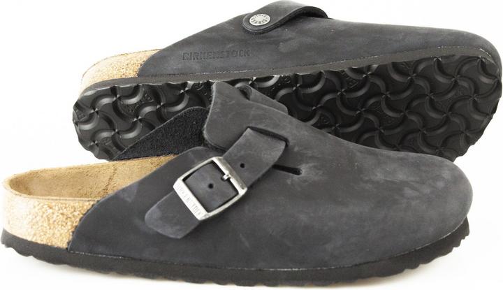 Actual product image Birkenstock Boston Nubuck Leather Oiled Narrow (41)
