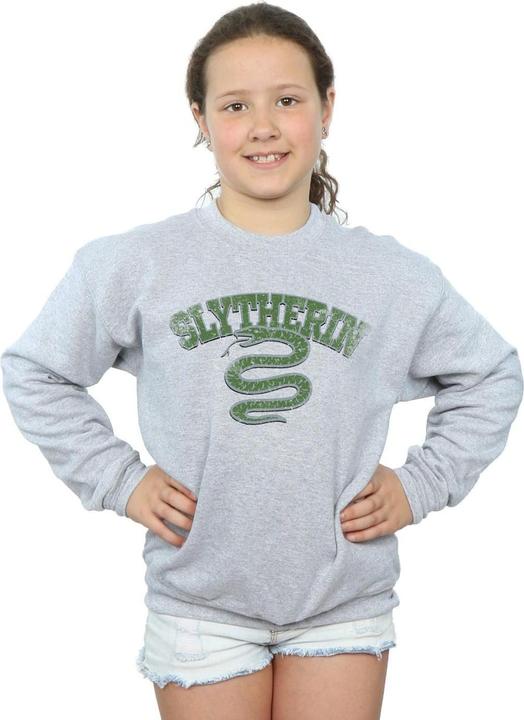 Actual product image Girls Slytherin Sport Emblem Sweatshirt (116)