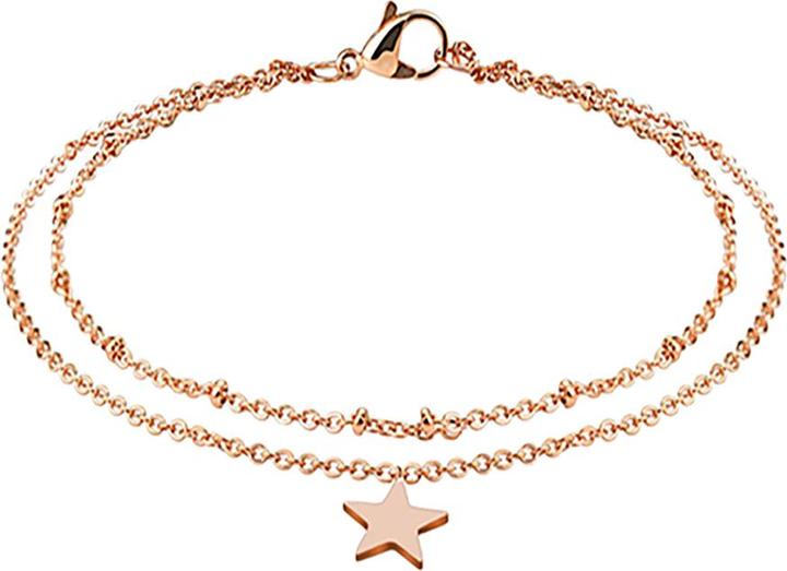 Produktbild Star Piercing Kette rosegold mit Stern (Chirurgenstahl 316L)