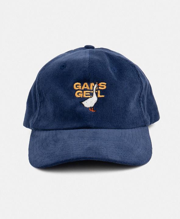 Actual product image Plakativ «Gans Geil» Corduroy Cap Navy