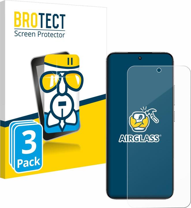 Actual product image BROTECT AirGlass Glass (3 Piece, Xiaomi 14)