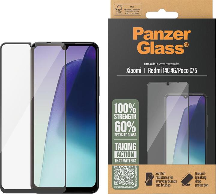 Immagine prodotto PanzerGlass R Xiaomi 14c (1 Pezzo/i, Xiaomi Poco C75, Xiaomi Redmi 14C)