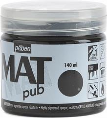 Produktbild Pebeo Acrylic Mat Pub (Elfenbeinschwarz, 140 ml)