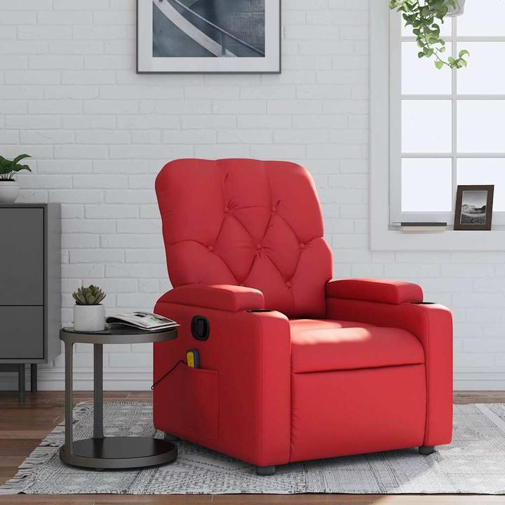 Actual product image VidaXL Massage chair imitation leather