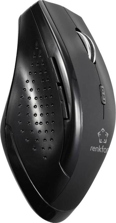 Image du produit Renkforce RF-WM-210 Souris sans fil Optique noire 6 boutons 1600 dpi Ergonomique