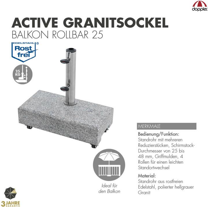 Actual product image Doppler Granitsockel Balkon