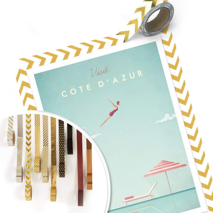 Actual product image Trenddeko Rivers - Côte d'Azur (60 x 80 cm)
