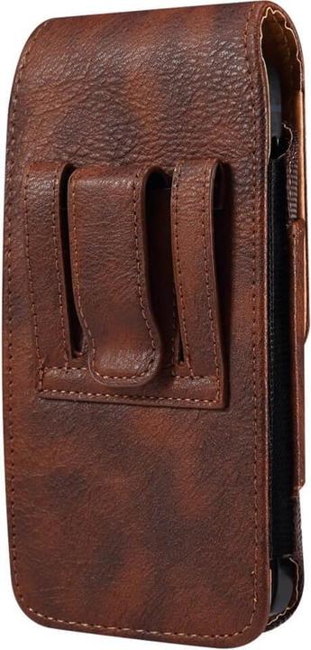 Immagine prodotto Cover-Discount Nylon - Borsa da cintura in pelle con tasca per carte di credito marrone / L