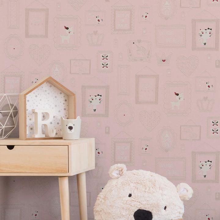 Immagine prodotto A.S. Création con glitter Boys & Girls 6 con cornice (53 x 1005 cm)