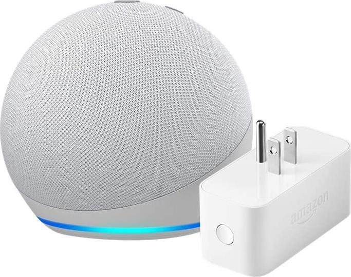 Actual product image Amazon Echo Dot (4th gen.) with clock (Amazon Alexa)