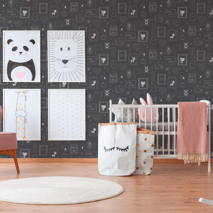 Image du produit A.S. Création avec paillettes Boys & Girls 6 avec cadre photo (53 x 1005 cm)