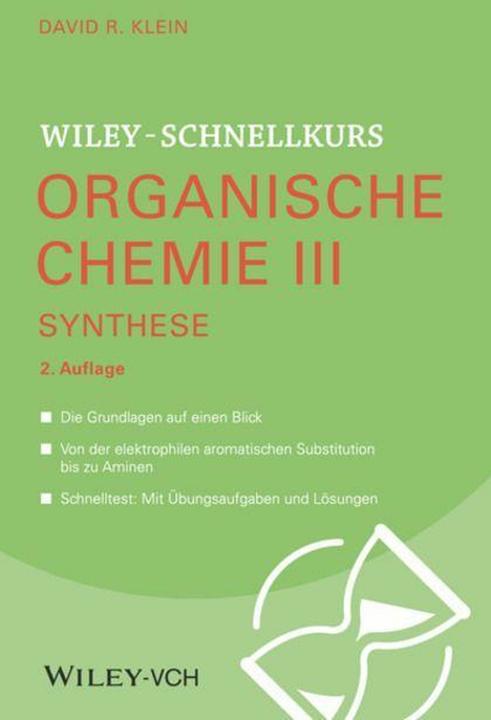 Nutritional values and ingredients Schnellkurs Organische Chemie III Synthese (German, David R. Klein, 2022)