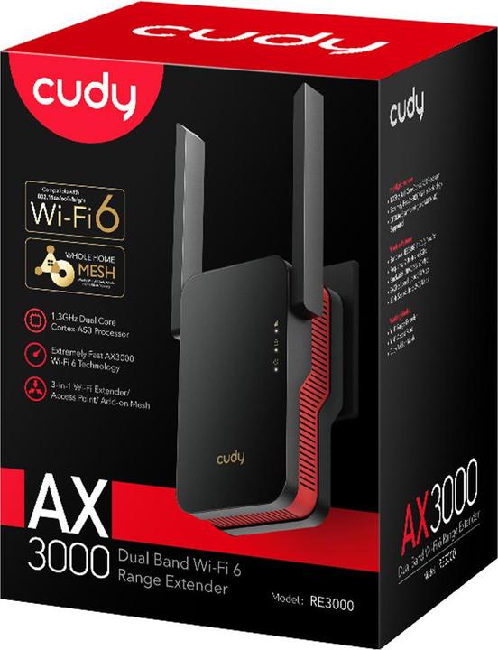 Image du produit Cudy RE3000 (2402 Mbit/s, 574 Mbit/s)