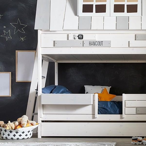 Produktbild Lifetime Kidsrooms Abenteuerbett Hangout mit Deluxe Lattenrost unten (90 x 200 cm)