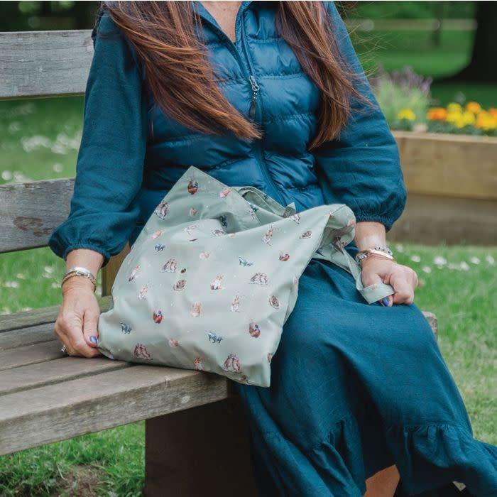 Image du produit Wrendale Design Sac à provisions pliable "Woodlanders" avec des animaux de la forêt