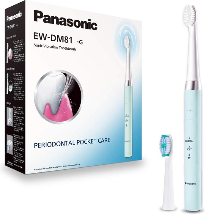 Actual product image Panasonic Electric Toothbrush EW-DM81-G503 Rechargeable, For adults, Number of brush heads included 2, Number (Sonic toothbrush)