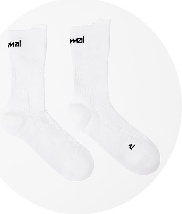 Nnormal Running Socks White (M)