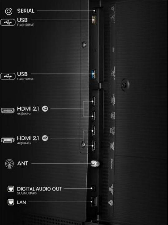 Image du produit Hisense TV TÉLÉVISEUR 55S7NQ (55", NeoQLED, DHU, 2024)
