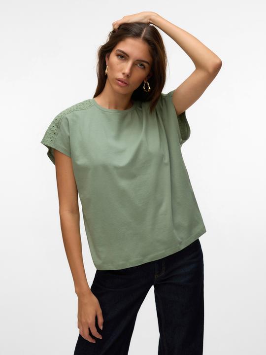 Image du produit Vero Moda Vmemmy Ss Lace Tape Top Jrs Ga Noos (L)
