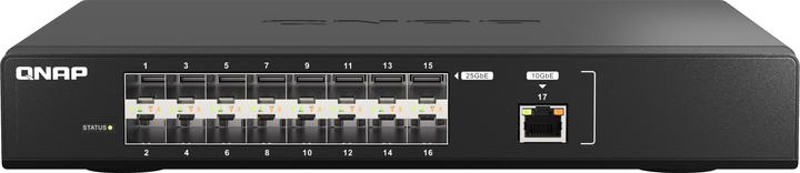 Actual product image QNAP QSW-M5216-1T 16x 25GbE, 1x 10GbE (16 Ports)