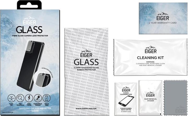 Actual product image Eiger Mountain Glass Lens (1 Piece, Samsung Galaxy S20 Ultra)