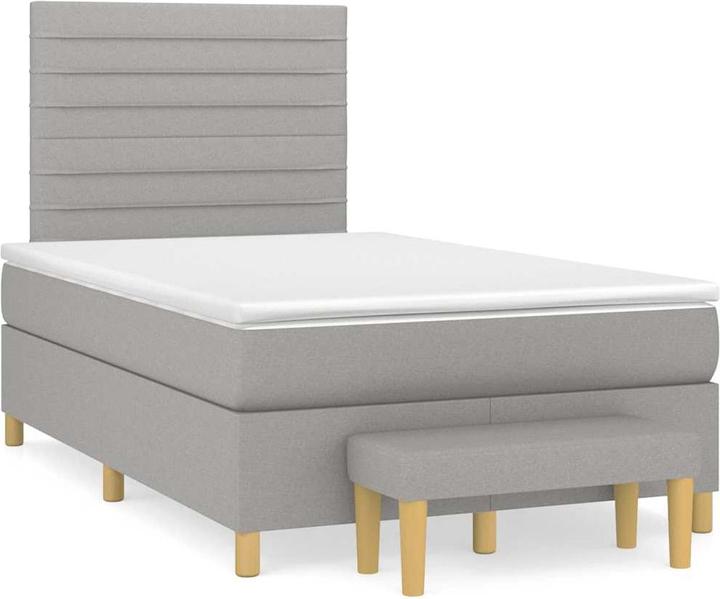 Immagine prodotto VidaXL Bo x springbett mit Matratze 120 x 190 cm Stoff (120 x 190 cm)
