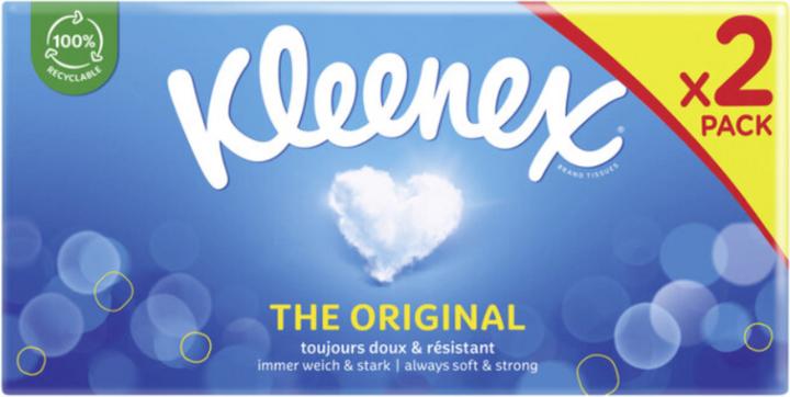 Kleenex ORIGINAL Boîte de lingettes cosmétiques Duo 24 x 72 pces