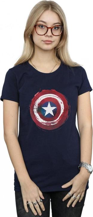 Immagine prodotto Captain America Splatter Shield Maglietta Donna (XXL)