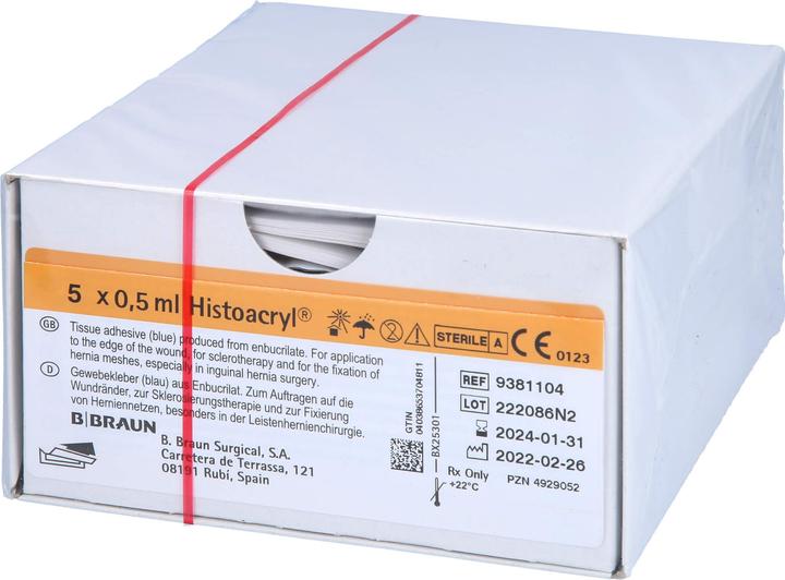 Produktbild B.Braun Histoacryl Gewebekleber Amp., 5 St AMP