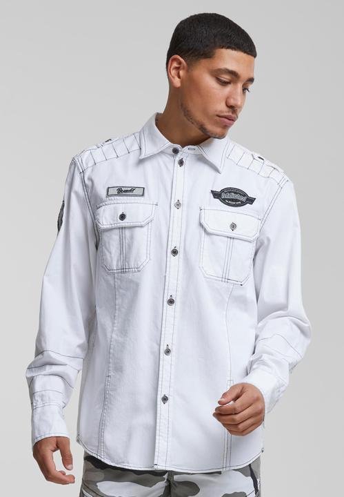 Produktbild Brandit Luis Vintage Langarm-Shirt Grösse S Farbe Weiss (S)