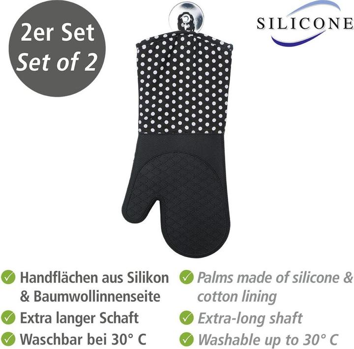 Produktbild Wenko Topfhandschuhe (60% Baumwolle, 40% Polyester, Silikon)