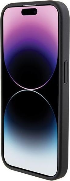 Actual product image BMW BMHCP15L22NSTB iPhone 15 Pro 6.1" czarny/black Stamped Tricolour Stripe (Apple iPhone 15 Pro)
